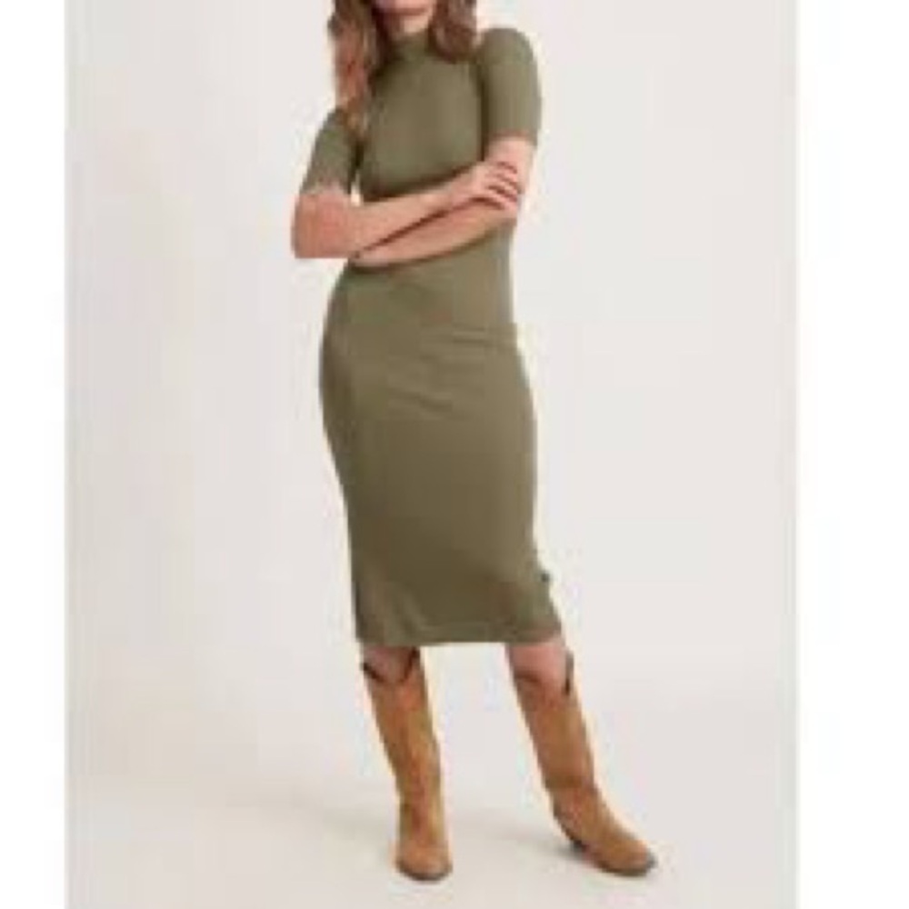 Marine Layer Sage Midi Dress